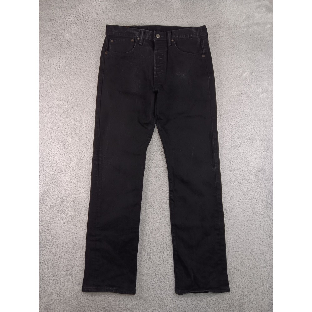 Levis 501 Jeans Men 31x30 Black Original Fit Straight Leg Stretch Denim